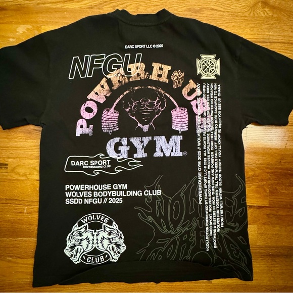 Darc Sport Powerhouse Gym #718/1000 “PREMIUM OVERSIZED T BLACK” - Picture 1 of 3